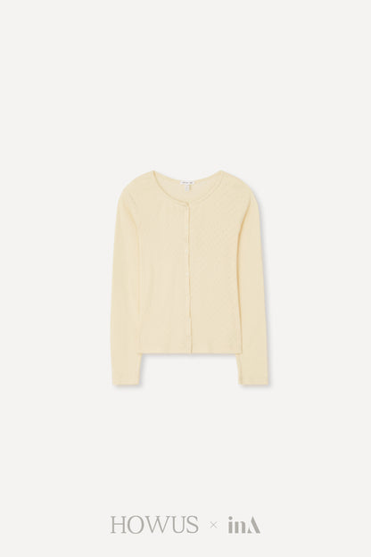 [HOWUS x inA] Hailey Cotton Cardigan